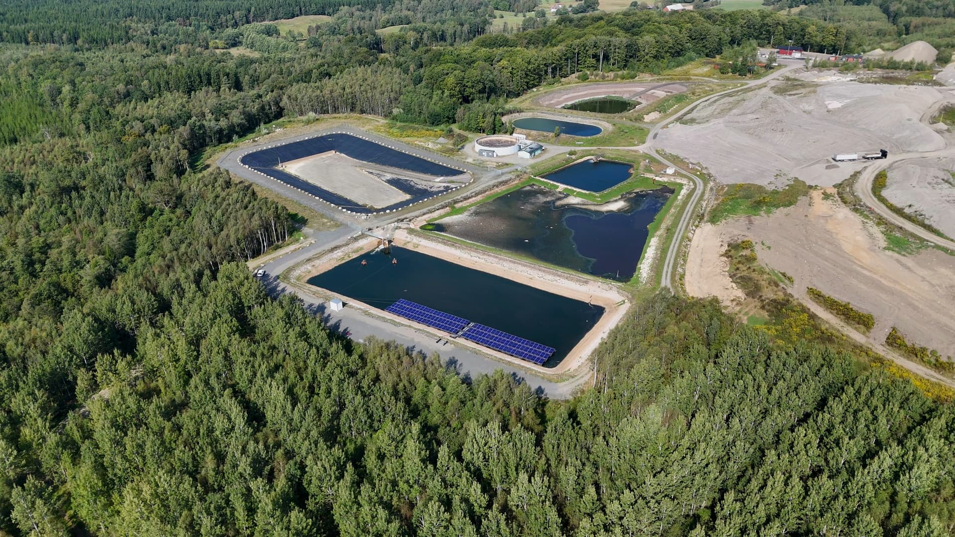 Flytande solcellspark vid Hyllstofta i Klippan