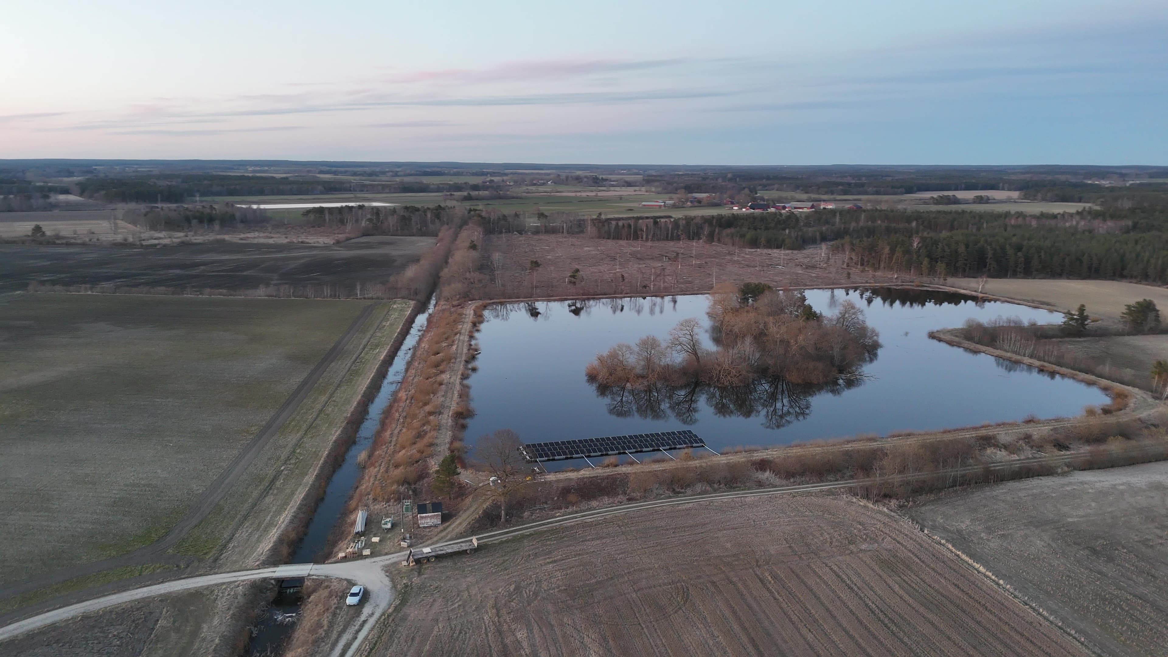 Flytande solpark på Södra Gotland